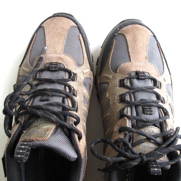 Skechers Mens'Outdoor Sneakers shoe's Tan Gray Memory Foam 66275 Hiking - Picture 8 of 11